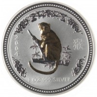 Австралия 1 доллар 2004 Год Обезьяны