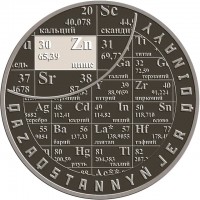 Казахстан 1000 тенге 2025 Периодическая система элементов - таблица Менделеева - Цинк