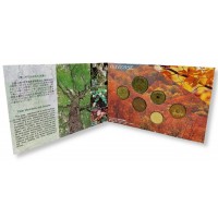 Япония годовой набор монет 1995 Сираками-Санти