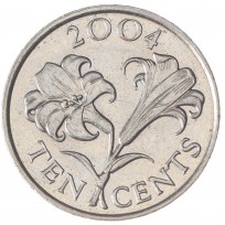 Бермуды 10 центов 2004