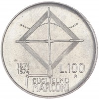 Италия 100 лир 1974