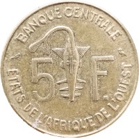 Западная Африка 5 франков 1965