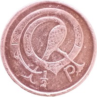 Ирландия 1/2 пенни 1975