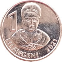 Эсватини Свазиленд 1 лилангени 2021