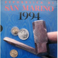 Набор монет Сан-Марино (10 монет) годовой 1994 с серебром
