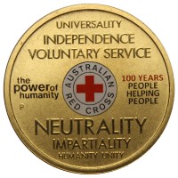 Австралия 1 доллар 2012 100 лет красному кресту