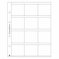 Лист OPTIMA для монет в холдерах 12 ячеек