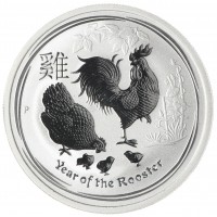 Австралия 50 центов 2017 Год Огненного Петуха