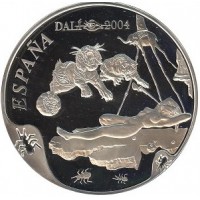 Испания 50 евро 2004 Сальвадор Дали