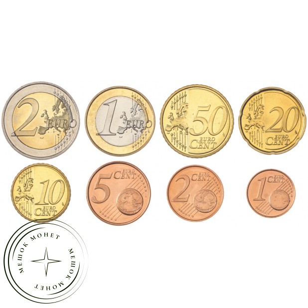 Словения Годовой набор евро 2007 (8 шт)