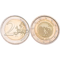 Монета Словения 2 евро 2018 Всемирный день пчел