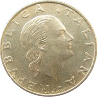 Монета Италия 200 лир 1989 100 лет морской военной базе в Таранто