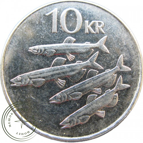 Исландия 10 крон 2008