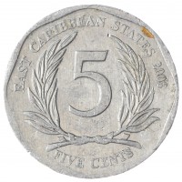 Карибы 5 центов 2008