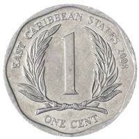 Карибы 1 цент 2008