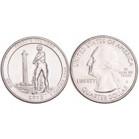 Монета США 25 центов 2013 Международный мемориал мира
