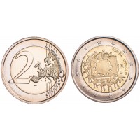 Монета Испания 2 евро 2015 30 лет Флагу Европы
