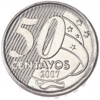 Бразилия 50 сентаво 2007