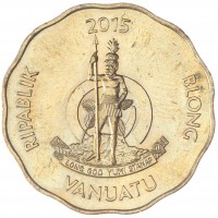 Монета Вануату 100 вату 2015