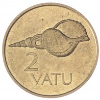 Монета Вануату 2 вату 1990