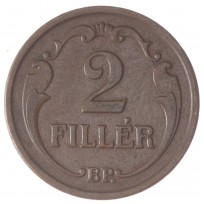 Монета Венгрия 2 филлера 1939