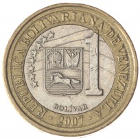 Монета Венесуэла 1 боливар 2007