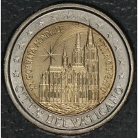 Монета Ватикан 2 евро 2005 XX День молодежи в Кельне (буклет)