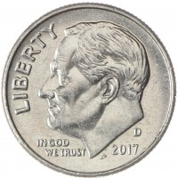 США 10 центов 2017