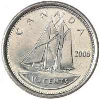 Канада 10 центов 2006