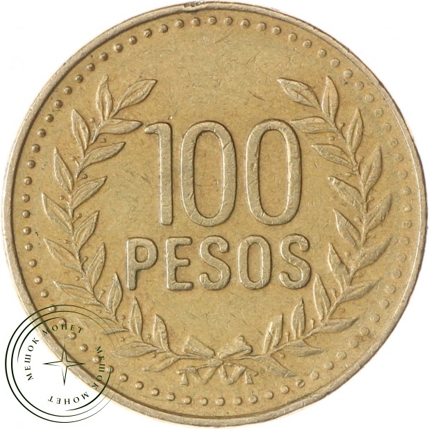 Колумбия 100 песо 2008