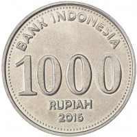 Монета Индонезия 1000 рупий 2016