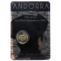 Монета Андорра 2 евро 2016 150 лет новой реформы 1866 (Буклет)