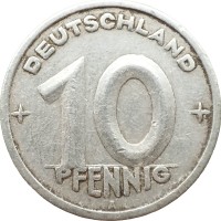 Монета Германия (ГДР) 10 пфеннигов 1948