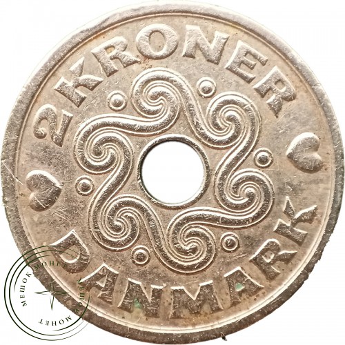 Дания 2 кроны 1993 — 90621425-4