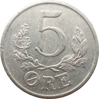 Монета Дания 5 эре 1941