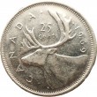 Канада 25 центов 1969 Олень