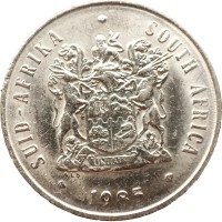 Монета ЮАР 20 центов 1985