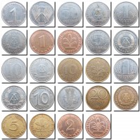 Набор монет Германии-ГДР-ФРГ (12 монет)
