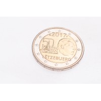Монета Люксембург 2 евро 2017 50 лет добровольной военной службы в Люксембурге