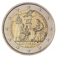 Словакия 2 евро 2017 Истрополитанский Университет