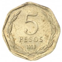 Чили 5 песо 1998