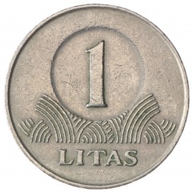 Монета Литва 1 лит 1999