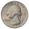 США 25 центов 1989