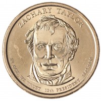 Монета США 1 доллар 2009 Закари Тейлор