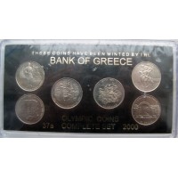 Набор монет Греции (6 монет) 2000 г Олимпиада
