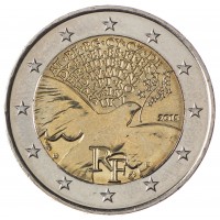Монета Франция 2 евро 2015 Мир в Европе