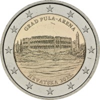 Монета Хорватия 2 евро 2025 Пула Арена