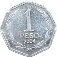 Чили 1 песо 2004