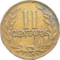 Монета Колумбия 2 сентаво 1952