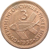 Кипр 3 миля 1955